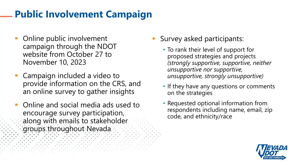 public involvement campaign