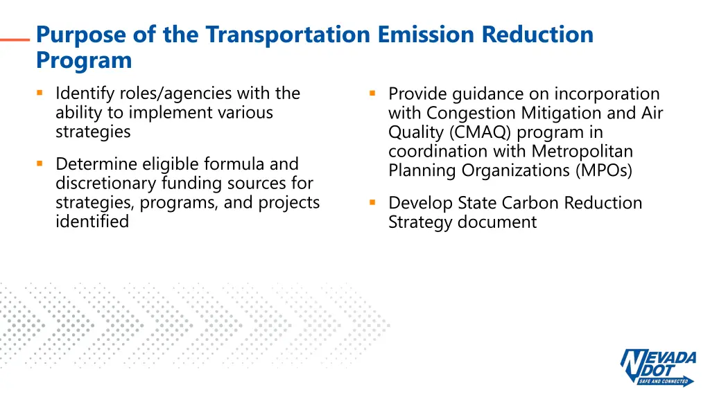 purpose of the transportation emission reduction 1