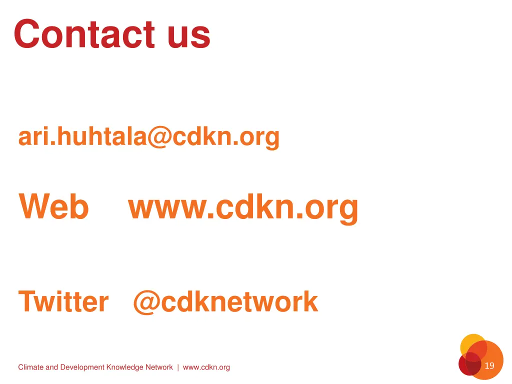 contact us