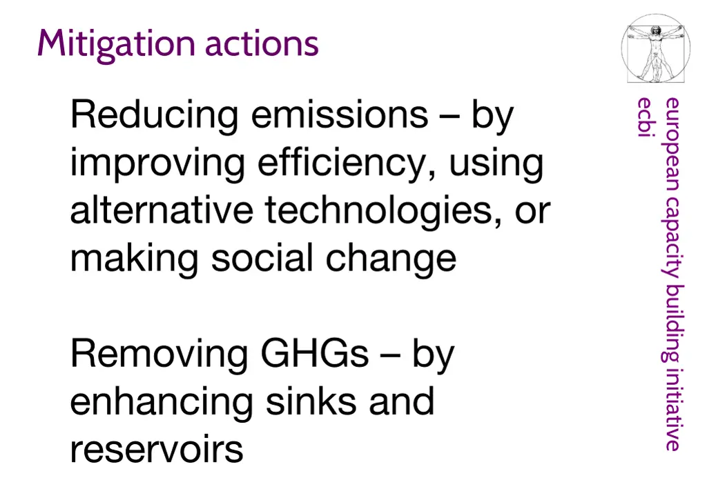mitigation actions
