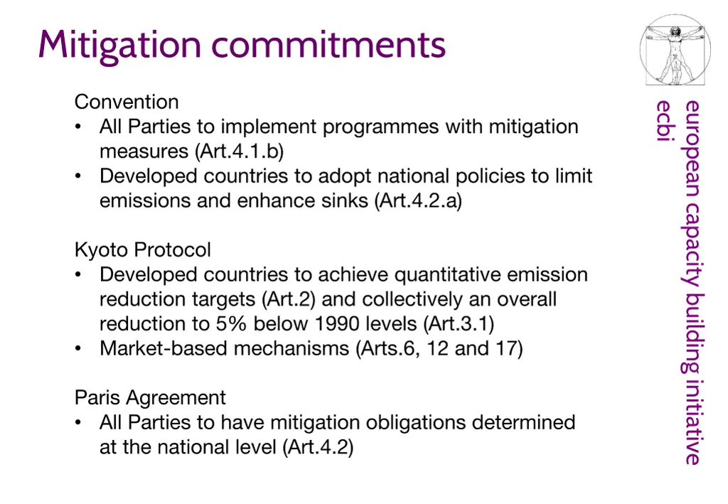 mitigation commitments