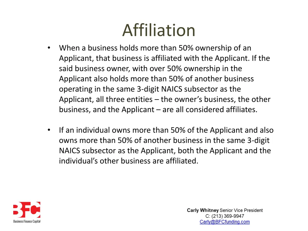 affiliation