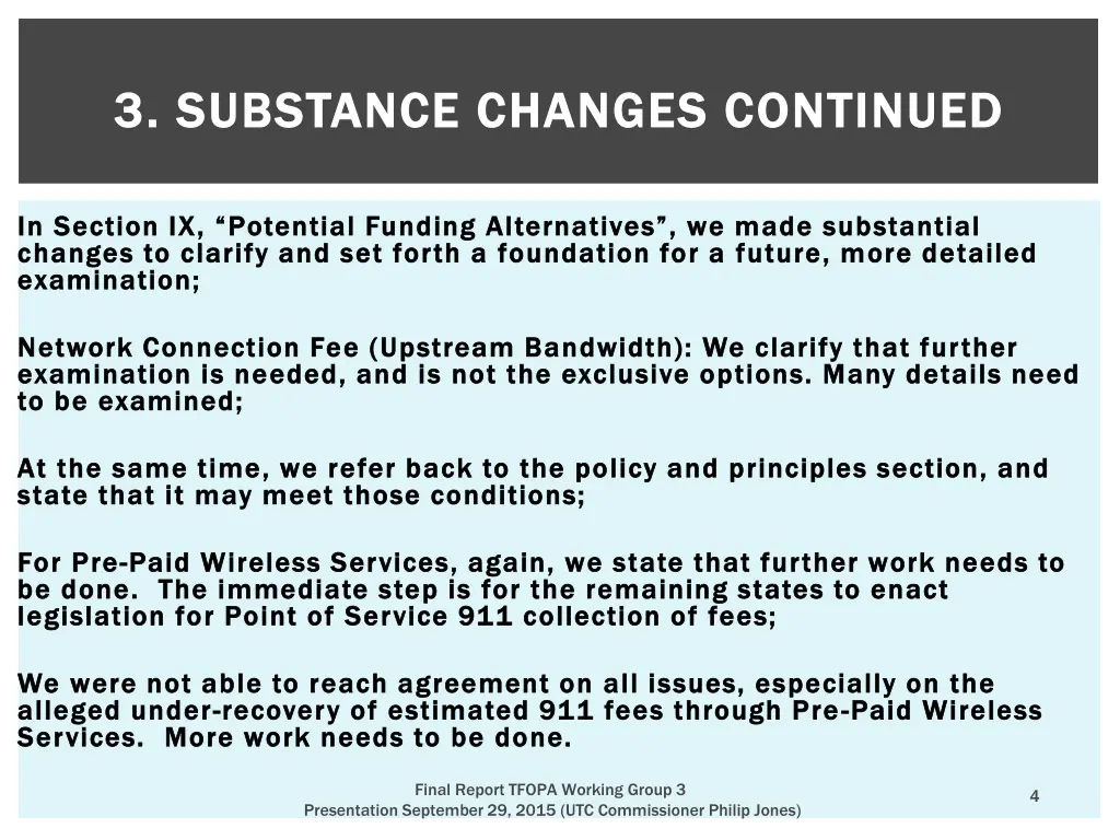 3 substance changes continued 3 substance changes