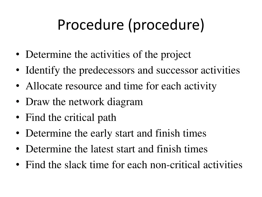 procedure procedure