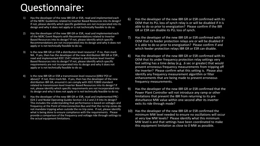 questionnaire questionnaire