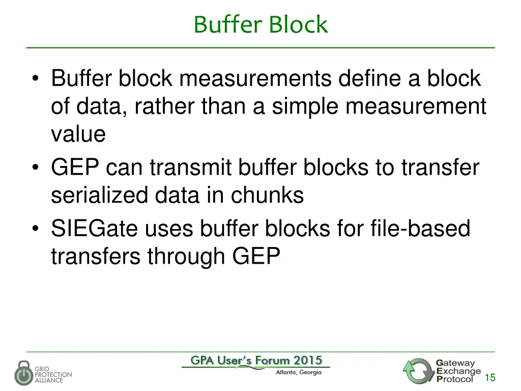 buffer block