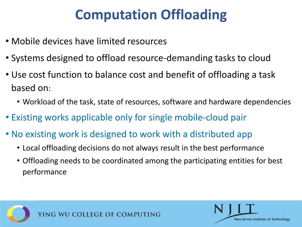 computation offloading