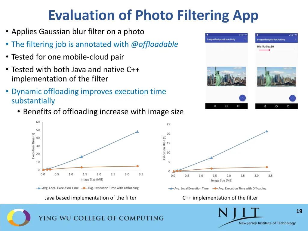 evaluation of photo filtering app applies