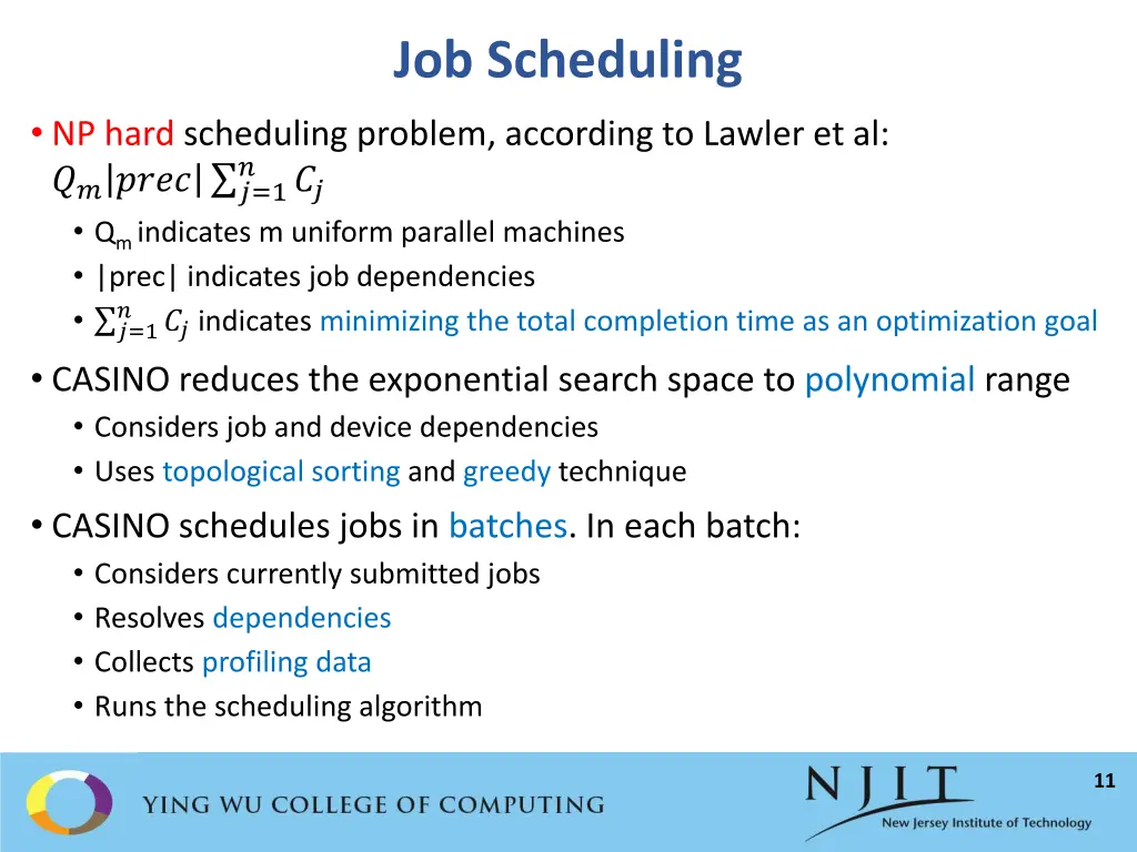 job scheduling