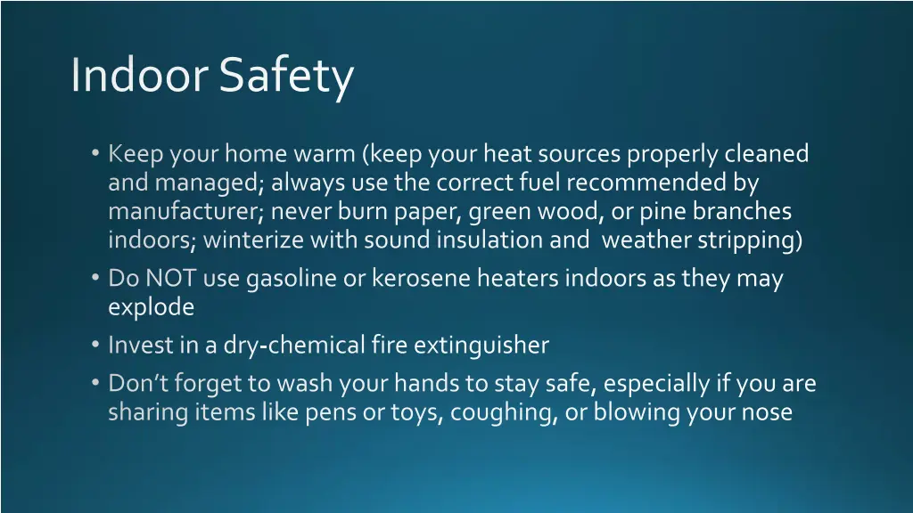 indoor safety