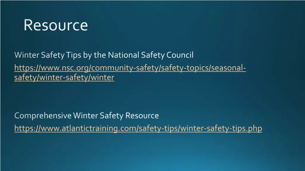 resource