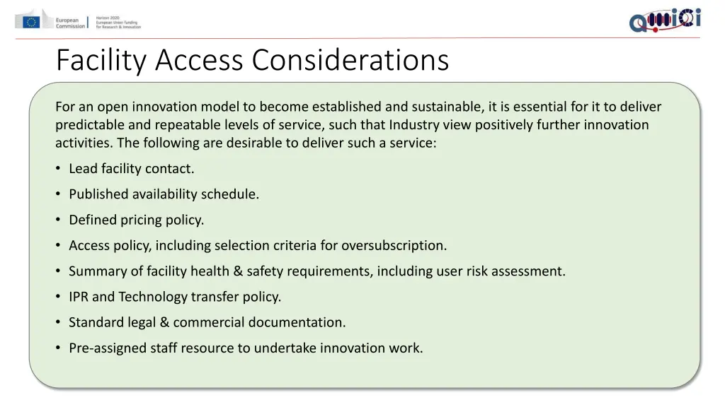 facility access considerations 1