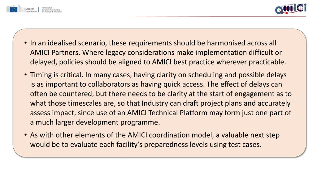 in an idealised scenario these requirements