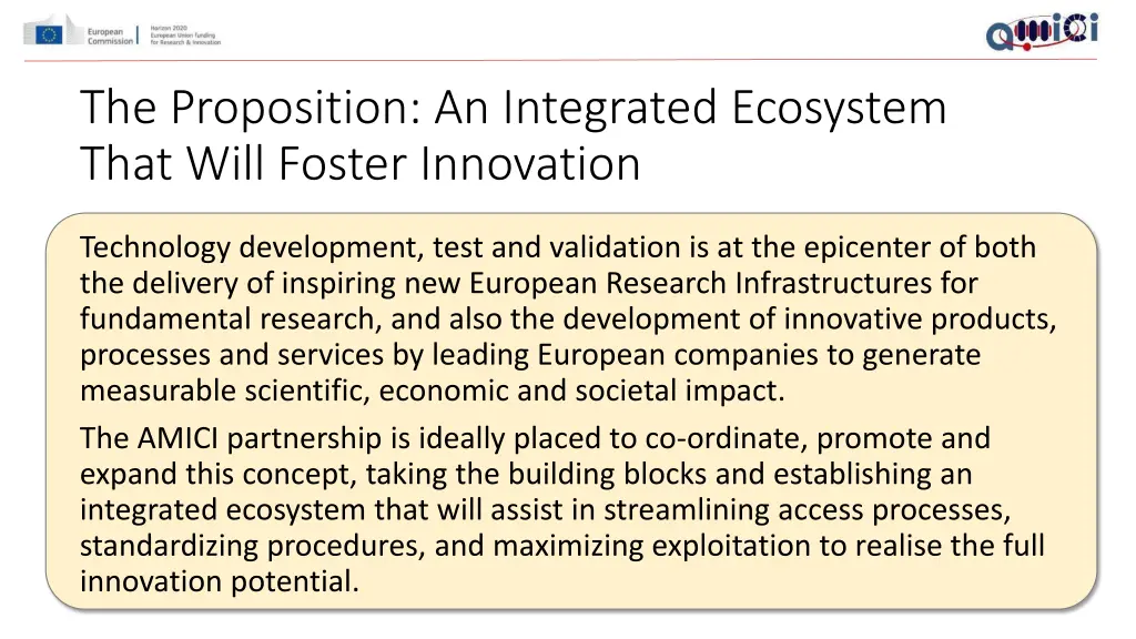 the proposition an integrated ecosystem that will