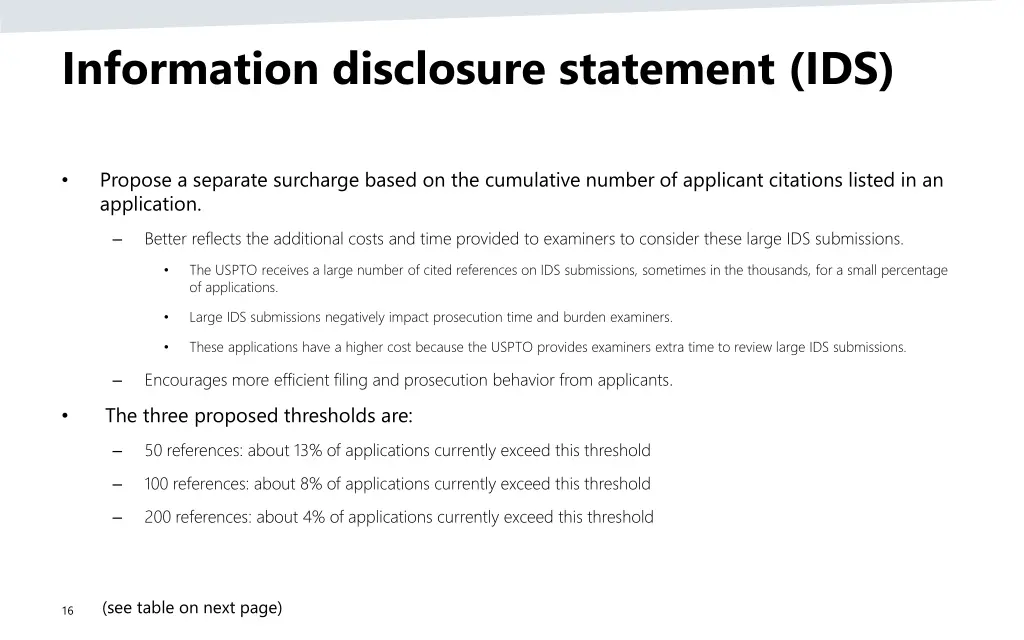 information disclosure statement ids