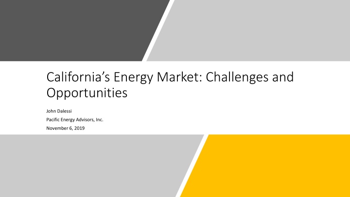 california s energy market challenges