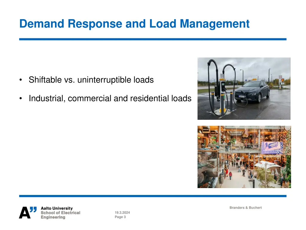 demand response and load management