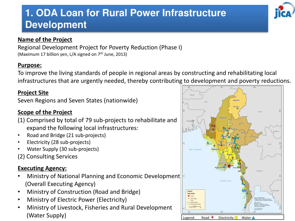 1 oda loan for rural power infrastructure