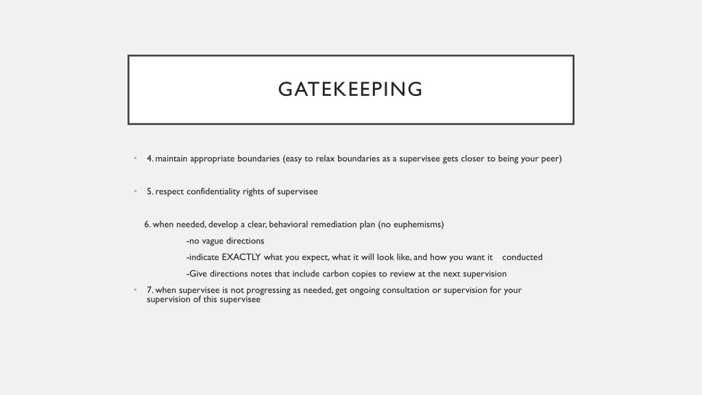 gatekeeping 2