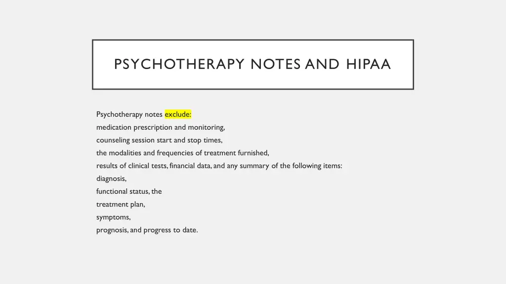 psychotherapy notes and hipaa 1
