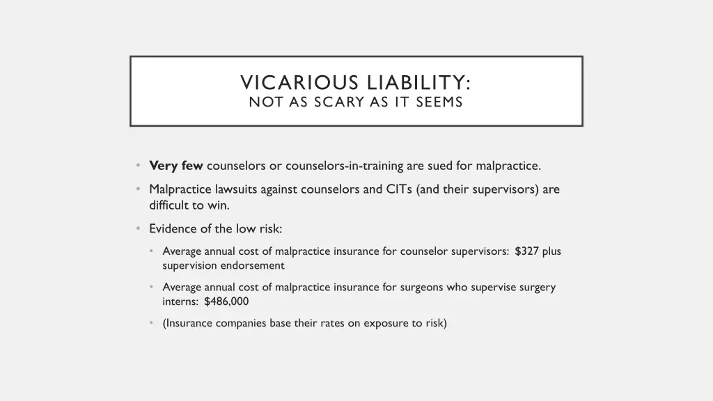 vicarious liability not as scary as it seems