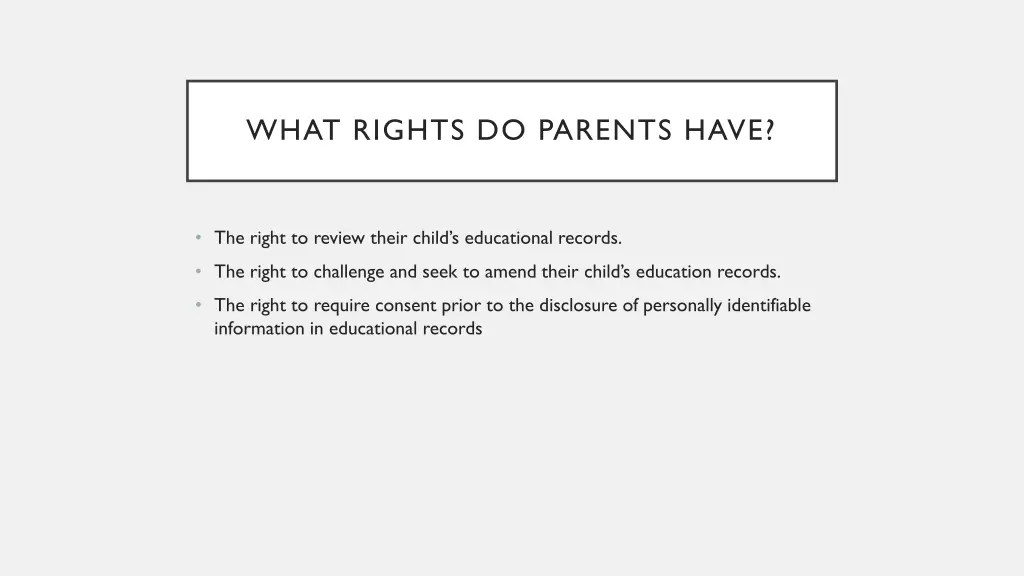 what rights do parents have
