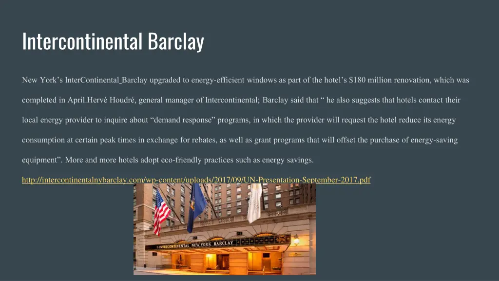 intercontinental barclay