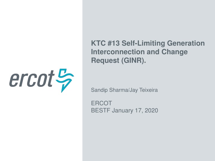 ktc 13 self limiting generation interconnection