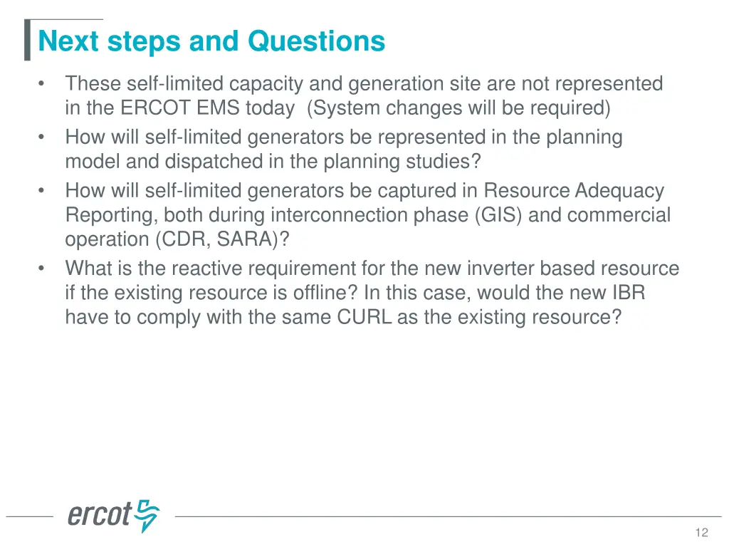 next steps and questions 1