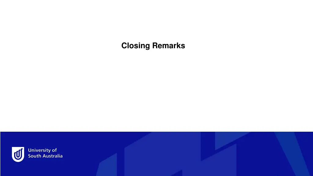 closing remarks