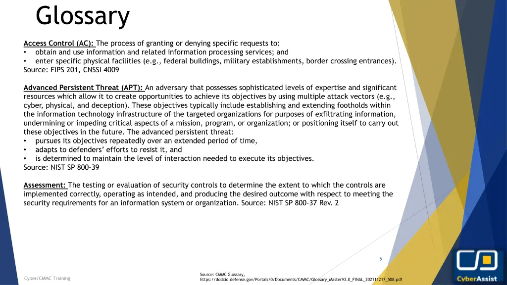 glossary
