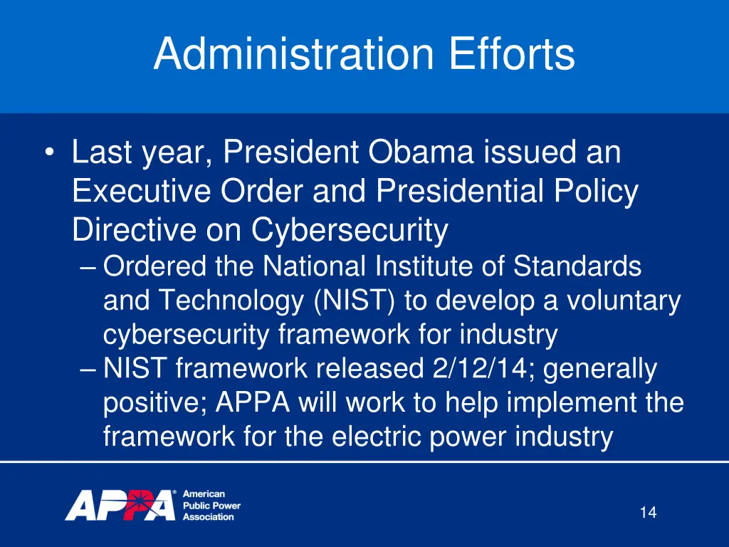 administration efforts