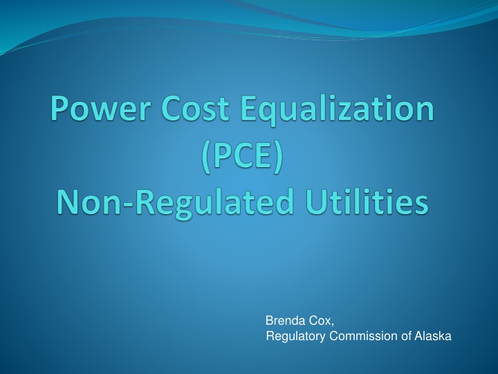 brenda cox regulatory commission of alaska