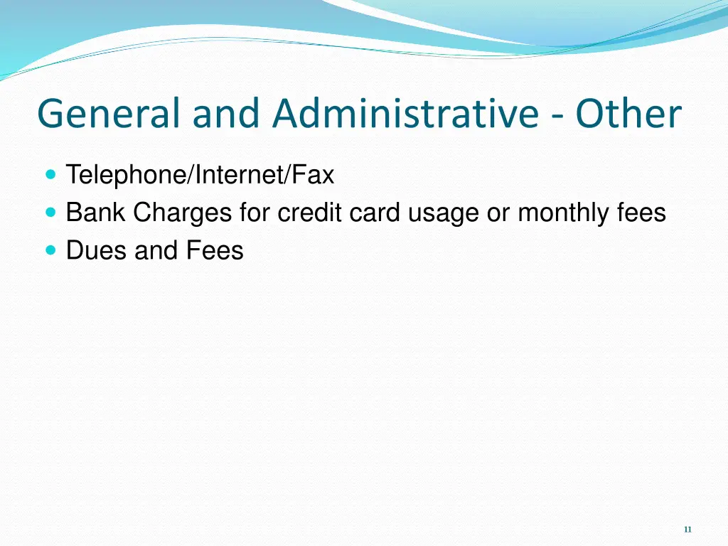 general and administrative other