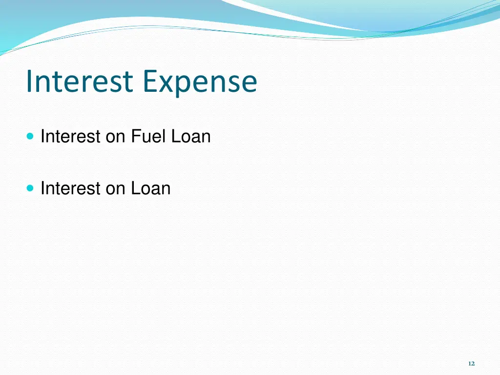 interest expense
