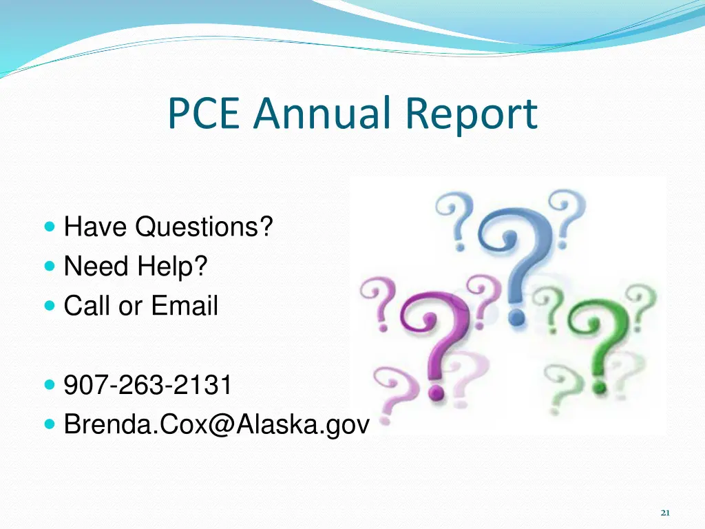 pce annual report 1