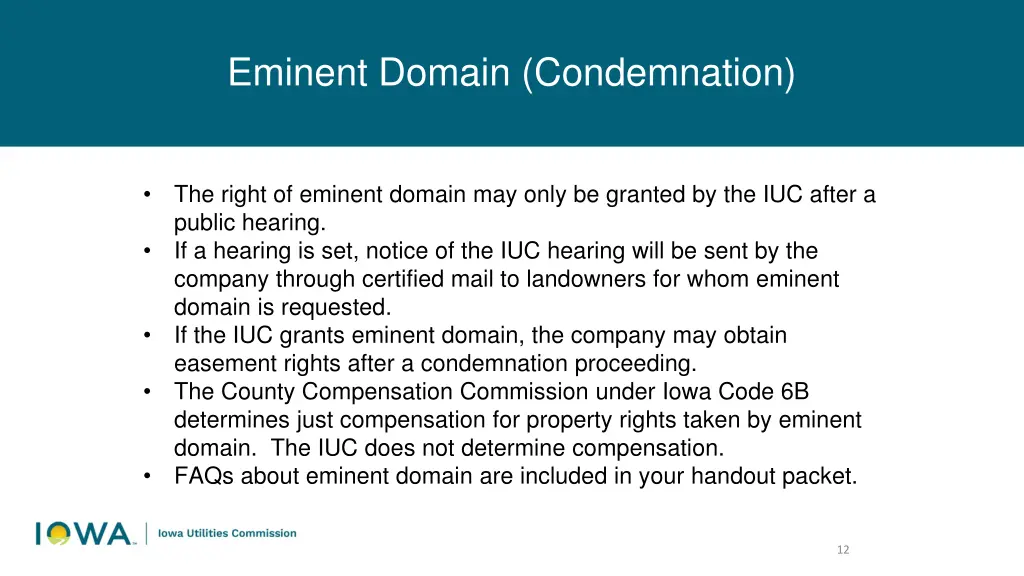 eminent domain condemnation