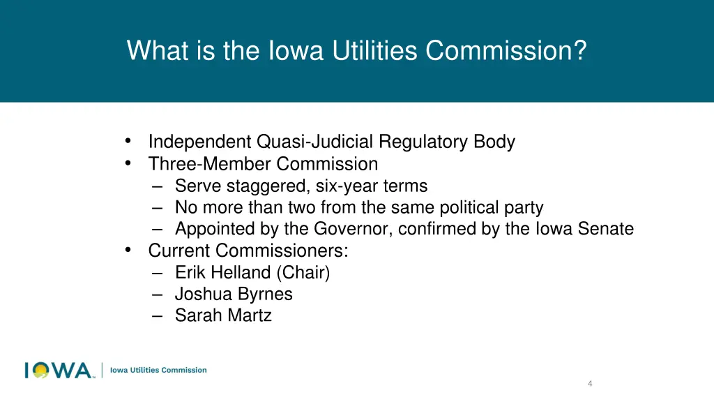 what is the iowa utilities commission