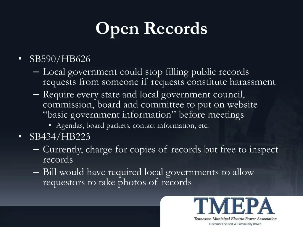 open records