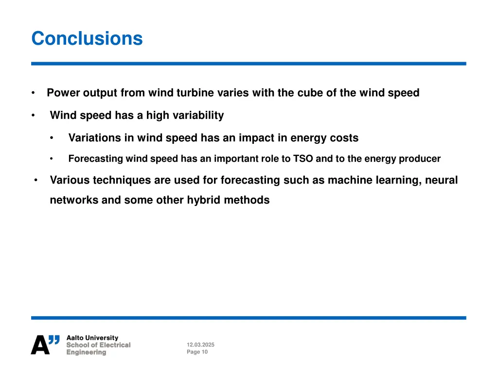 conclusions
