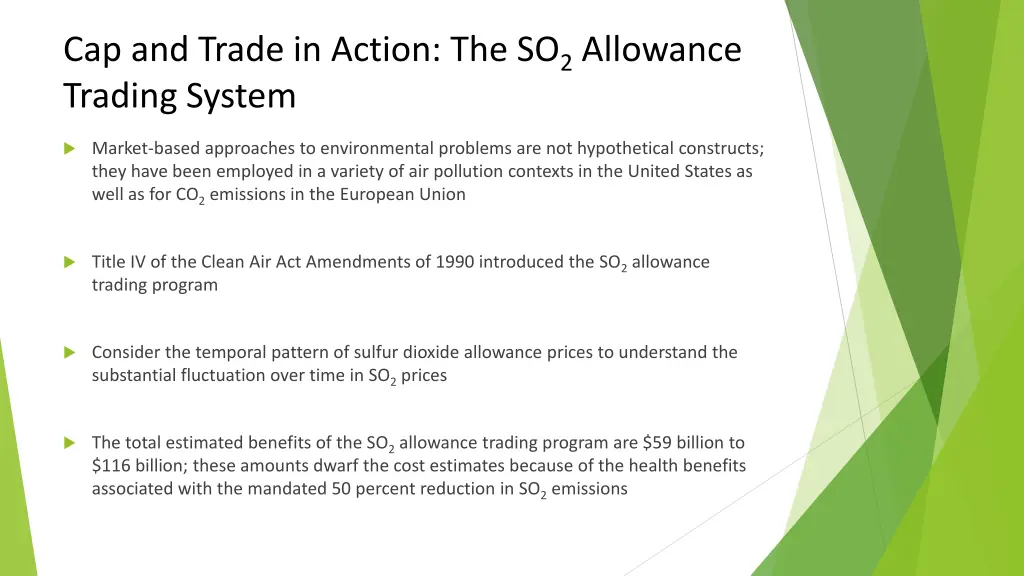 cap and trade in action the so 2 allowance