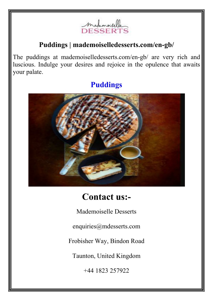 puddings mademoiselledesserts com en gb