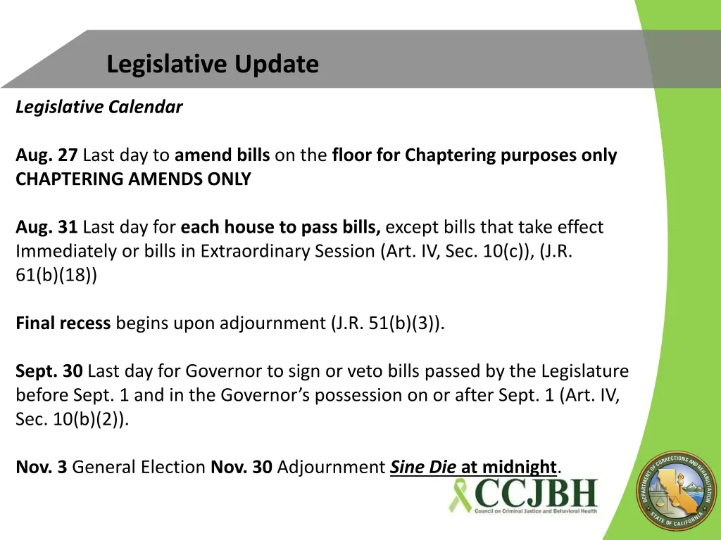 legislative update 4