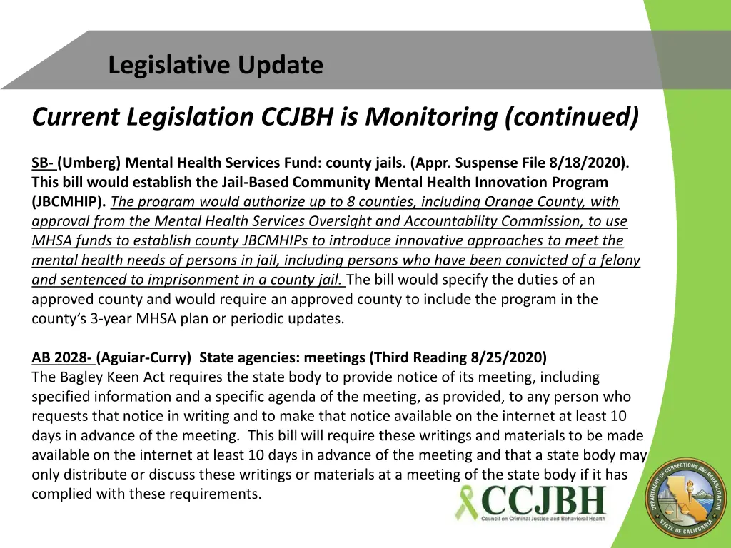 legislative update 6