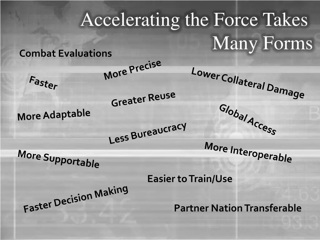 accelerating the force takes