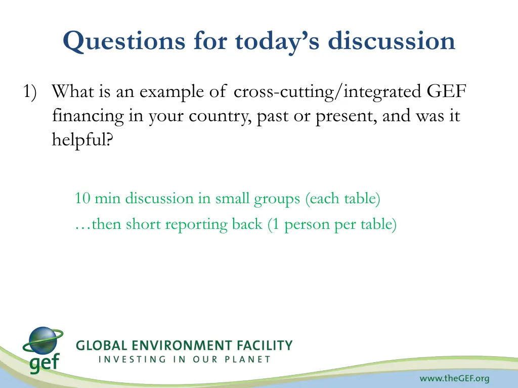 questions for today s discussion