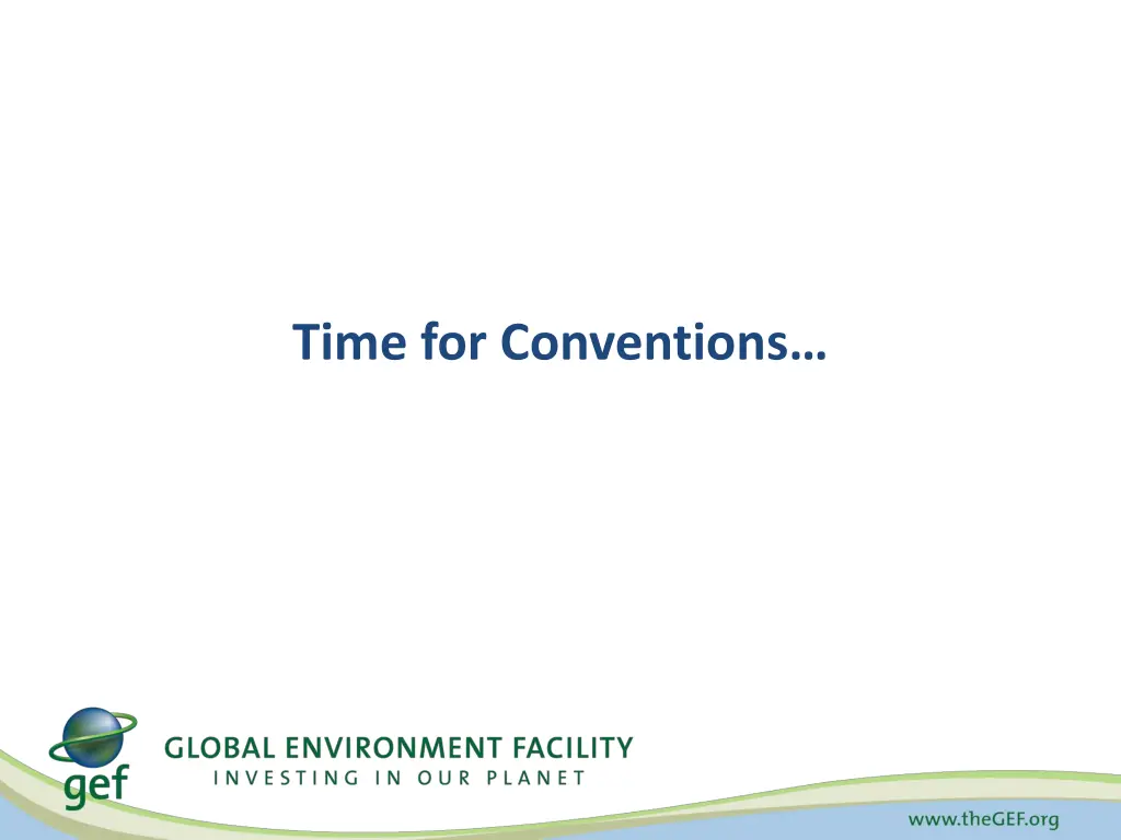 time for conventions