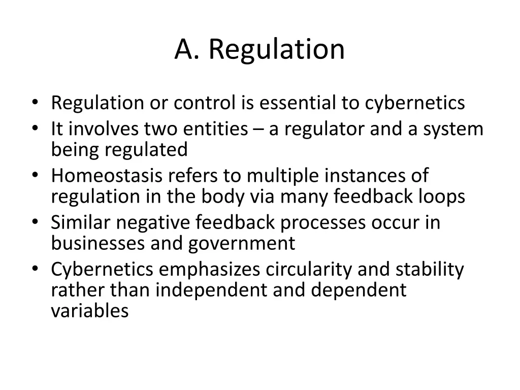a regulation