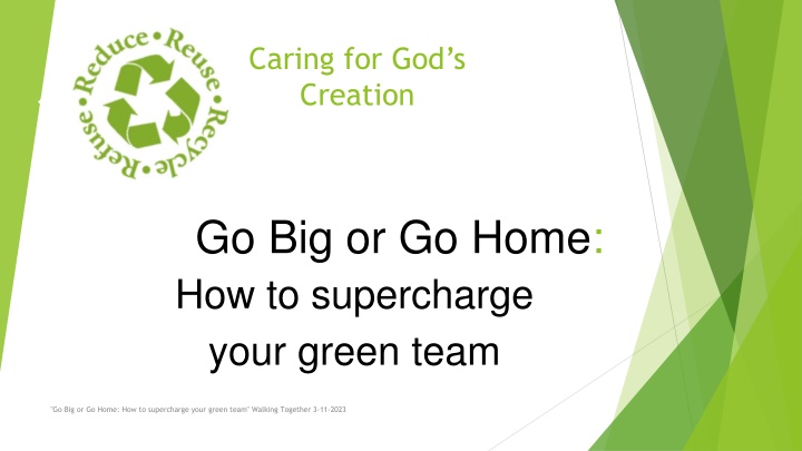 caring for god s creation