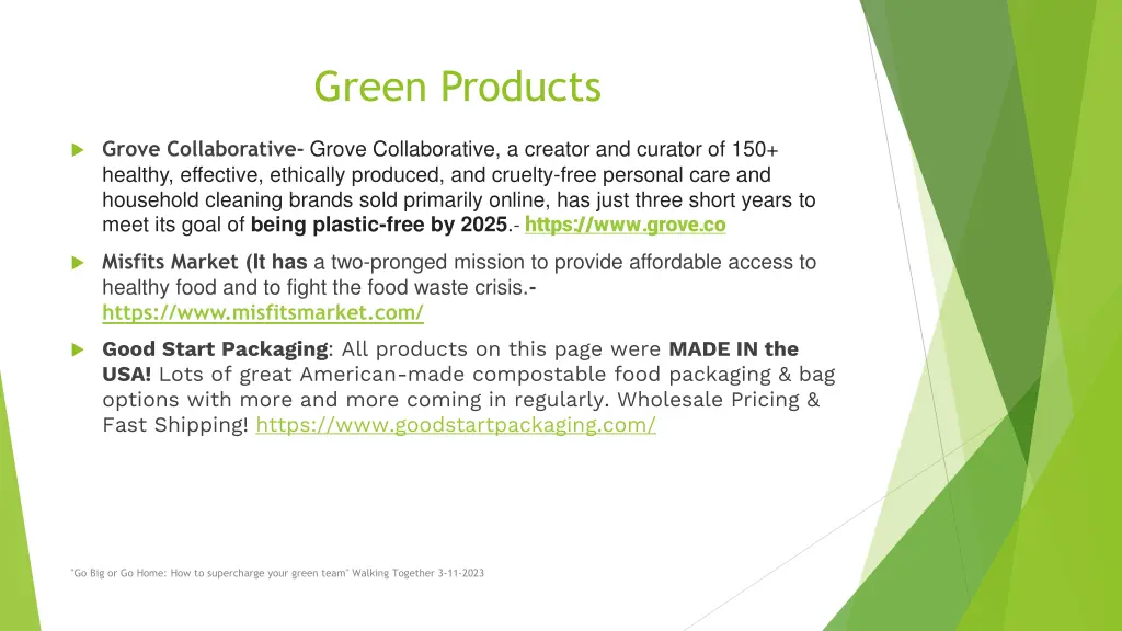 green products